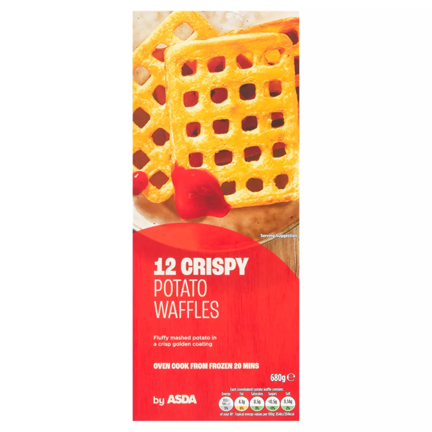 ASDA 12 Crispy Potato Waffles 680g