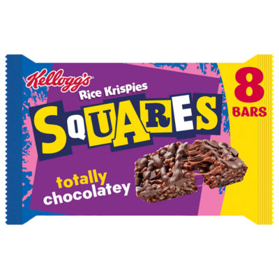 Rice Krispies Squares Delightfully Chocolatey Snack Bars 8x36g thumbnail 2