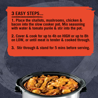 Slow Cookers Chicken in Red Wine Recipe Mix thumbnail 3