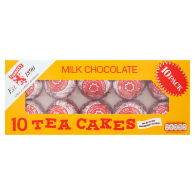Milk Chocolate Tea Cakes 10 x 24g