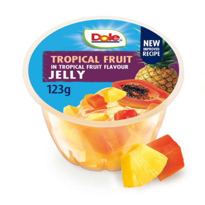 Tropical Fruit in Tropical Fruit Flavour Jelly 123g thumbnail 3