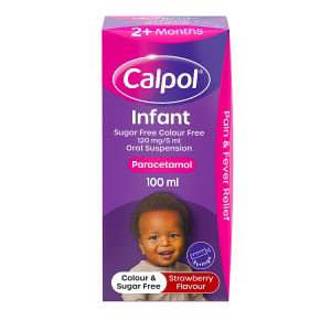 Calpol Infant Sugar Free & Colour Free Oral Suspension Strawberry 2+ Months