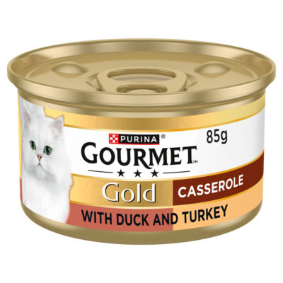 Gold Casserole in Gravy Duck and Turkey Wet Cat Food 85g thumbnail 2