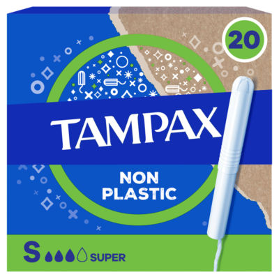 Super Tampons With Cardboard Applicator x 20