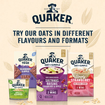 Oat So Simple Sultanas & Raisins Porridge Sachets 10x38.5g thumbnail 4