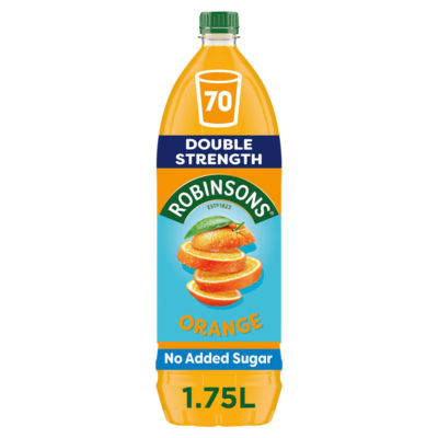 Double Strength Orange No Added Sugar Squash 1.75L thumbnail 2