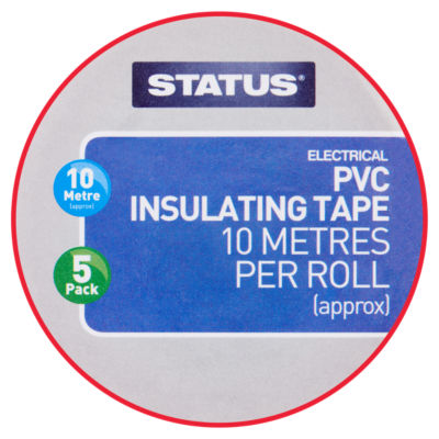 Status 5 Electrical PVC Insulating Tape 10 Metres
