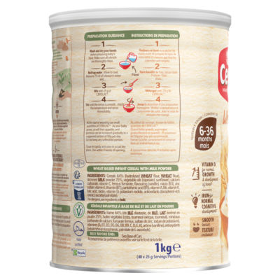 Infant Cereals with Milk Wheat 6+ Months 1kg thumbnail 3