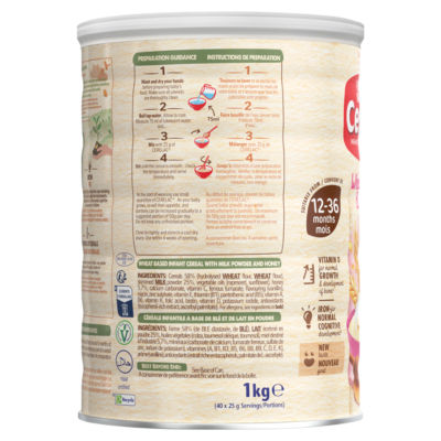 Infant Cereals with Milk Honey & Wheat 12+ Months 1kg thumbnail 3