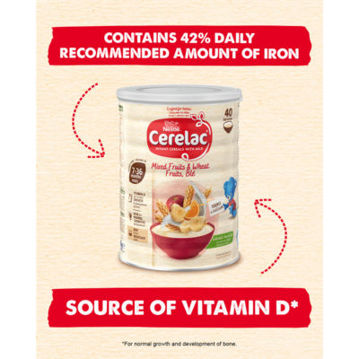 Infant Cereals with Milk Mixed Fruits & Wheat 7+ Months 1kg thumbnail 3