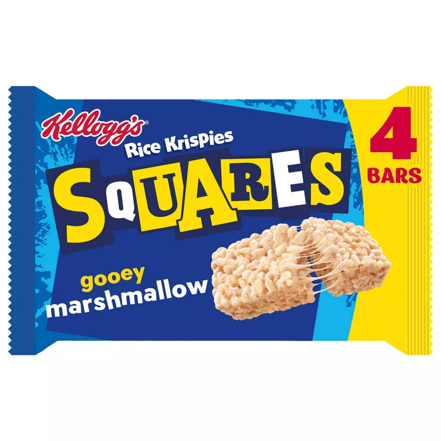 Kellogg's Rice Krispies Squares Gooey Marshmallow Bars 4 x 28g (112g)