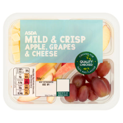 ASDA Mild & Crisp Apple Grapes & Cheese