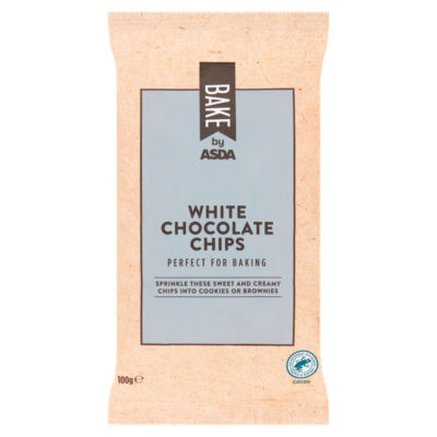 Bake by  White Chocolate Chips 100g