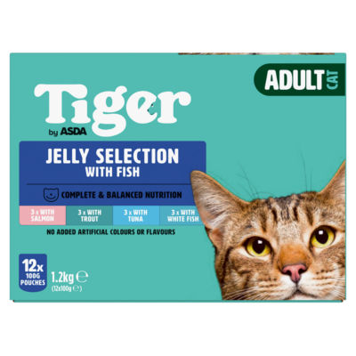 Tiger Fish Selection in Jelly 1+ Years 12 x 100g (1.2kg) thumbnail 2