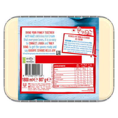 Soft Scoop Vanilla Light Ice Cream Dessert Tub 1800ml thumbnail 3