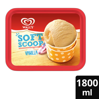 Soft Scoop Vanilla Ice Cream Dessert Tub 1800ml thumbnail 2
