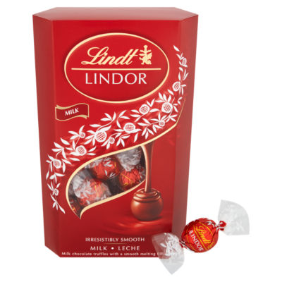 Lindor Milk Chocolate Truffles Box 337g thumbnail 3