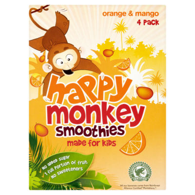 Orange & Mango Smoothies 4 x 180ml thumbnail 2