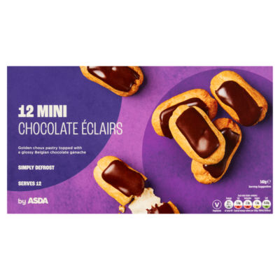 ASDA 12 Mini Chocolate Eclairs