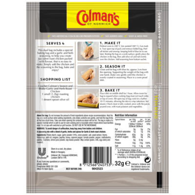 Season & Shake Garlic & Herb Roast Chicken Seasoning Mix thumbnail 3