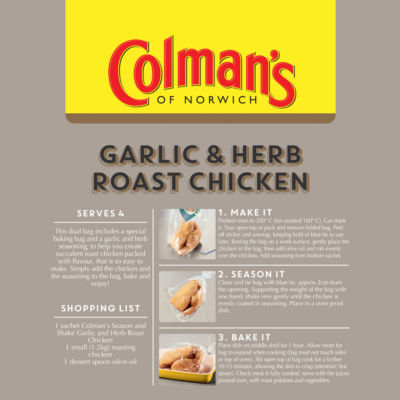 Season & Shake Garlic & Herb Roast Chicken Seasoning Mix thumbnail 4