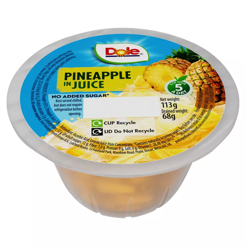 Dole Fruit in Juice Pineapple Fruit Snack