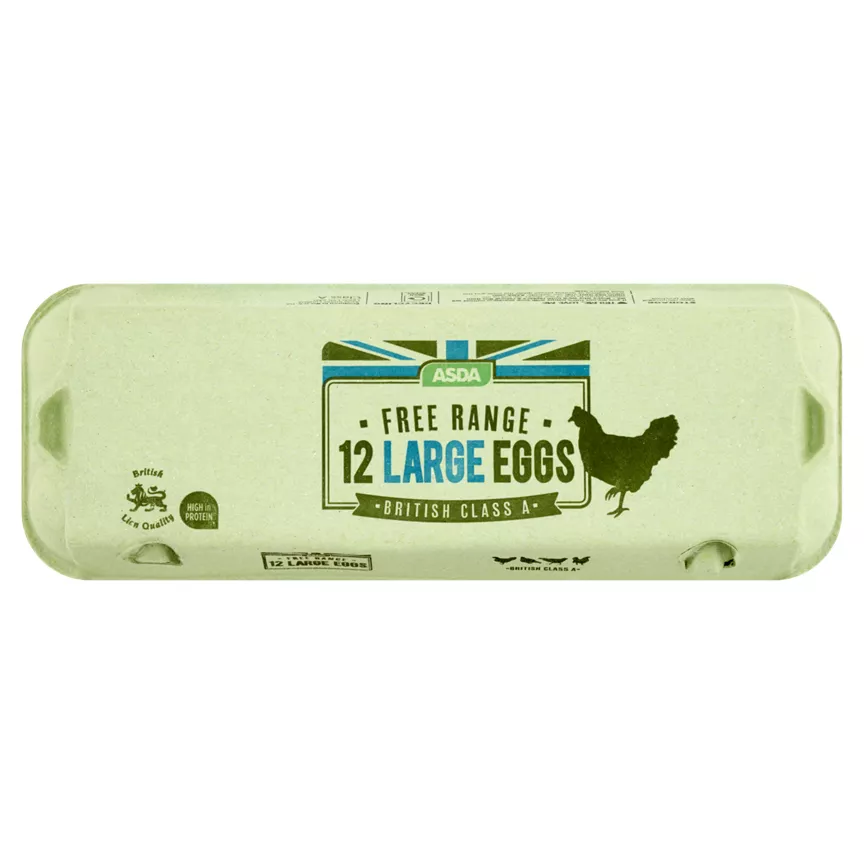ASDA 12 Large Free Range Eggs