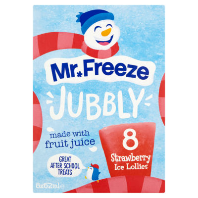 Jubbly Strawberry Ice Lollies 8 x 62ml thumbnail 2