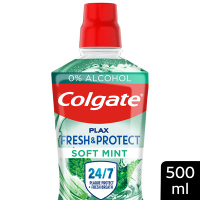 Plax Soft Mint Mouthwash Alcohol Free 500ml