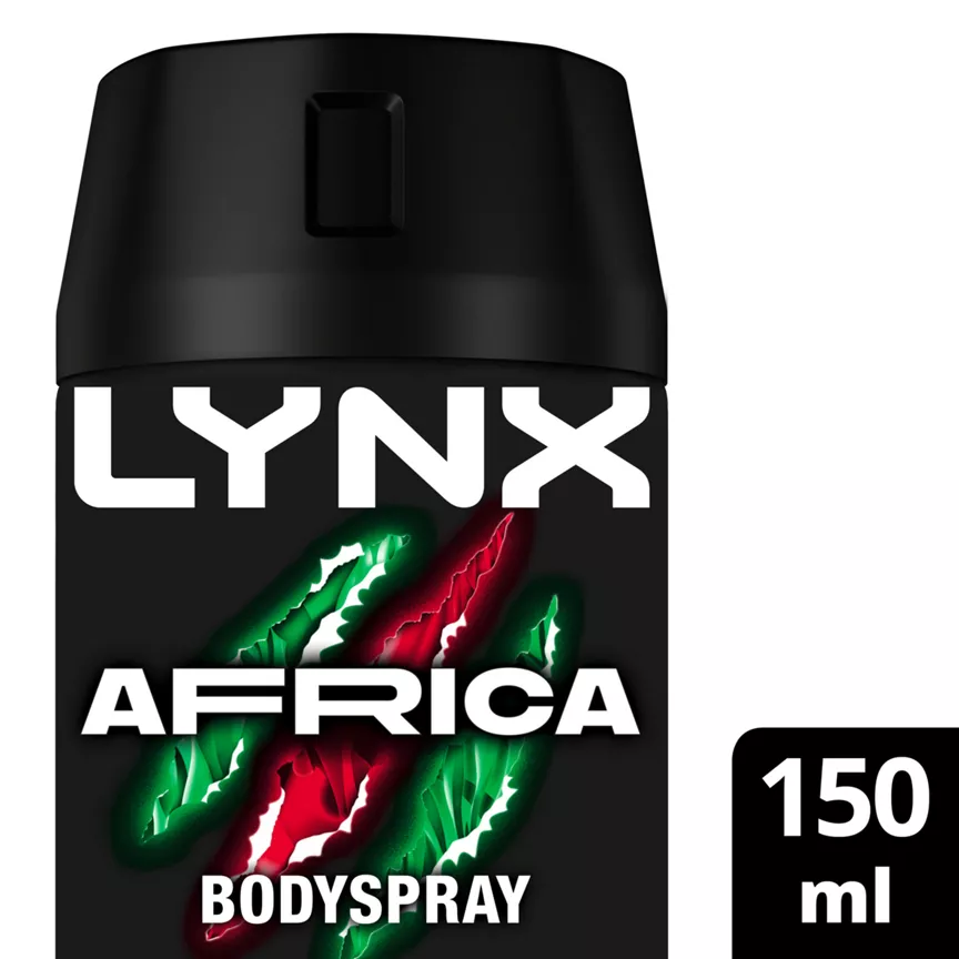 Lynx Africa Aerosol Body Spray Deodorant The G.O.A.T. Of Fragrance