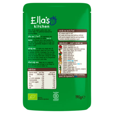 Spag Bol with Cheese + Veggies 10+ Months 190g thumbnail 3