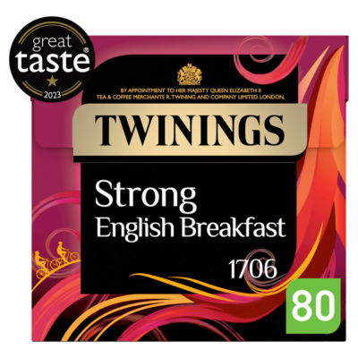 Strong English Breakfast 80 Tea Bags 250g thumbnail 2
