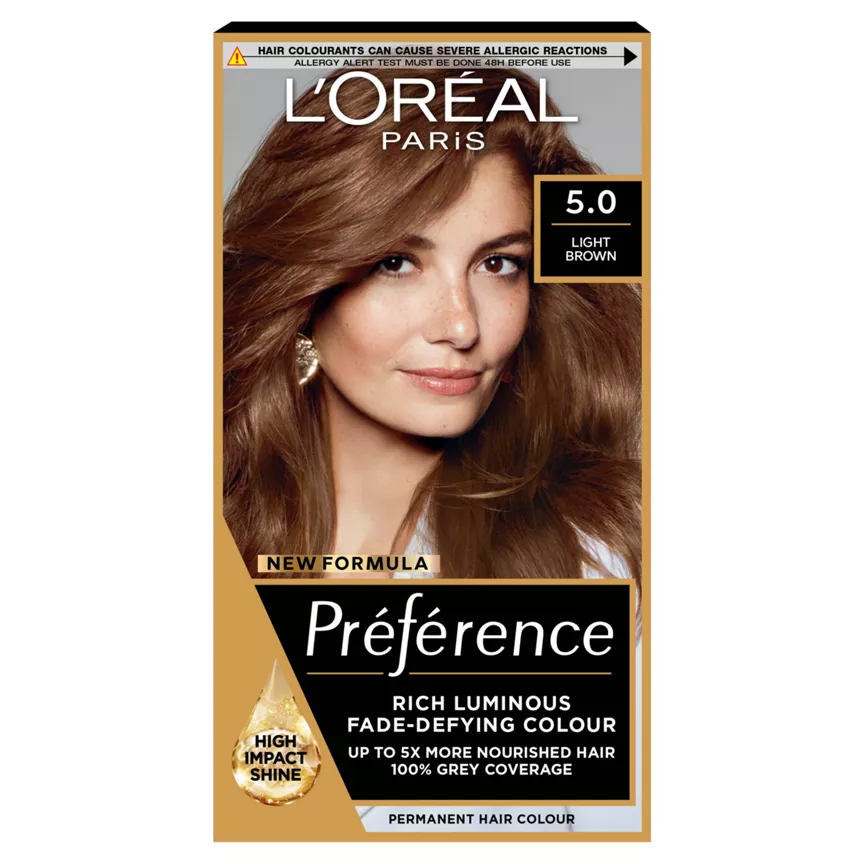 L'Oreal Preference Infinia 5 Palma Natural Light Brown Permanent Hair Dye