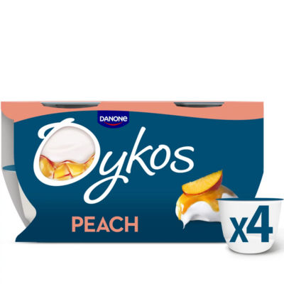 Peach Luxury Greek Style Yoghurt Dessert Multipack 4x110g thumbnail 2