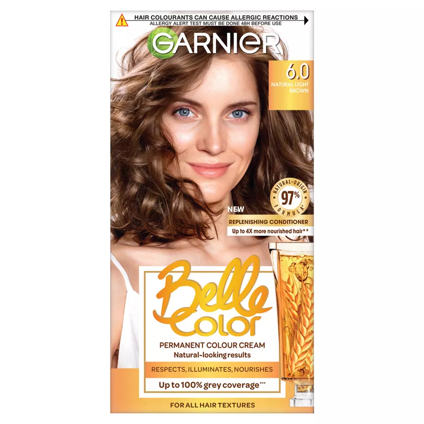 Garnier Belle Color 6 Natural Light Brown Permanent Hair Dye