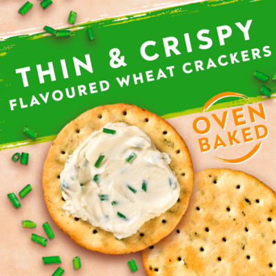 Savours Thins Sour Cream & Chive Crackers 150g thumbnail 3