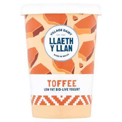 Llaeth y Llan Toffee Low Fat Bio-Live Yogurt 450g
