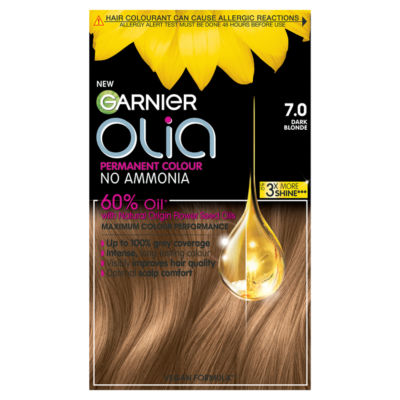 Olia 7.0 Dark Blonde: 100% Grey Coverage, No Ammonia, for luminous, natural blonde. thumbnail 2