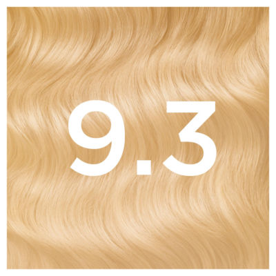 Olia 9.3 Gold Light Blonde: 100% Grey Coverage, No Ammonia, for radiant golden shine. thumbnail 3