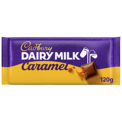 Dairy Milk Caramel Chocolate Bar 120 g thumbnail 2