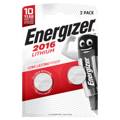 2016 Lithium Coin Battery, 2 Pack thumbnail 2