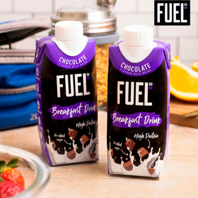 FUEL 10K Chocolate High Protein Milk Breakfast Shake Drink 330ml thumbnail 4