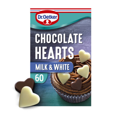60 White & Milk Chocolate Hearts 40g thumbnail 2