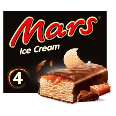 4 Chocolate Caramel Ice Cream Bars