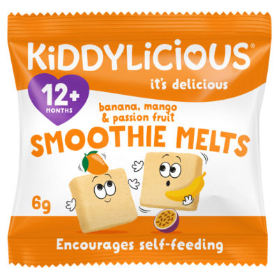 Kiddylicious Banana Mango & Passionfruit Smoothie Melts Baby Snacks