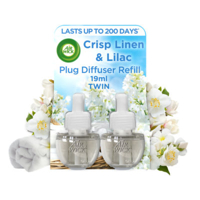 Airwick Crisp Linen & Lilac Plug In Twin Refill