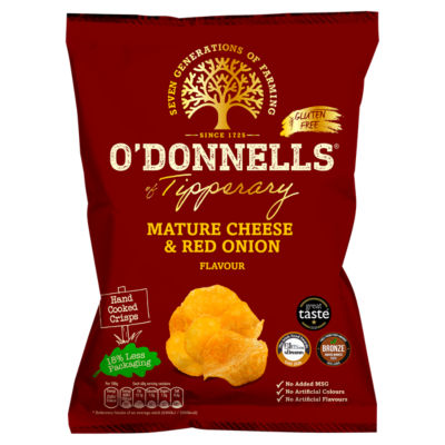 Mature Cheese & Red Onion Flavour Hand Cooked Crisps 125g thumbnail 2