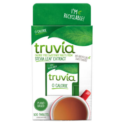 Calorie-Free Sweetener Tablets from Stevia Leaf Extract 100 Tablets 5g