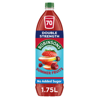 Robinsons Double Strength Summer Fruits No Added Sugar Squash