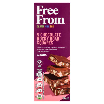 Free From by  5 Chocolate Rocky Roads Squares 150g thumbnail 2